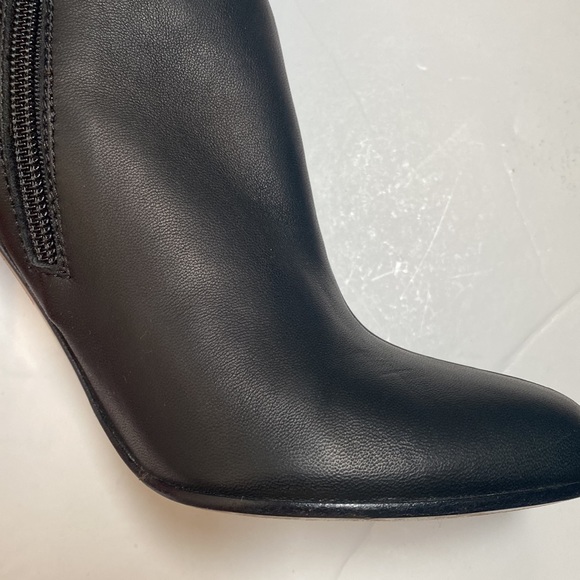 Valentino Thigh High Boots Garvani Over the Knee Black Zip Up Leather Stiletto - Picture 14 of 17